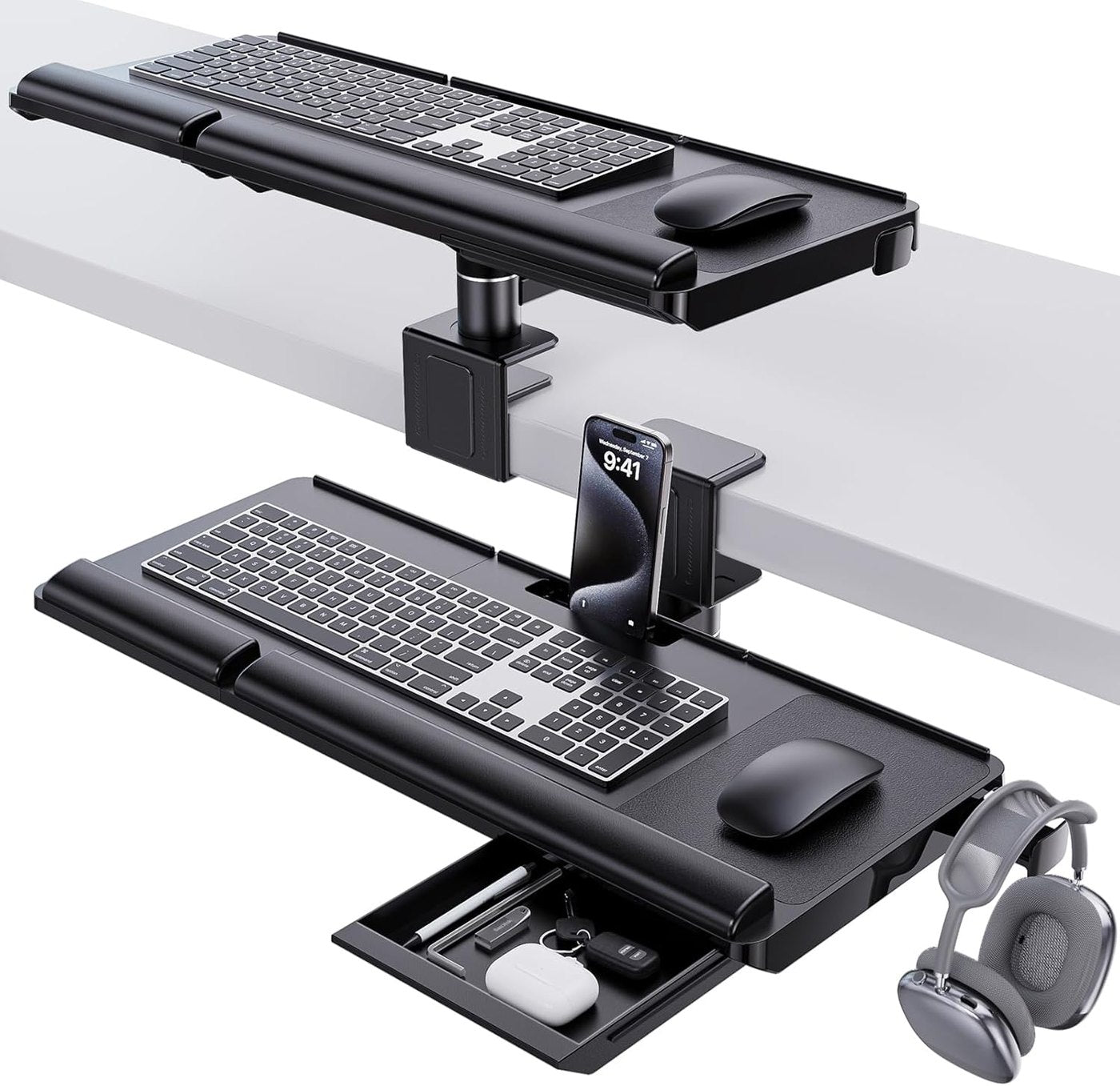 adjustable keyboard tray ergonomic workstation